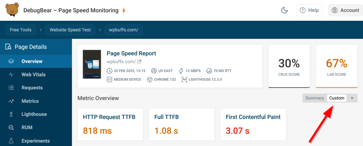 Poor TTFB and round trip values