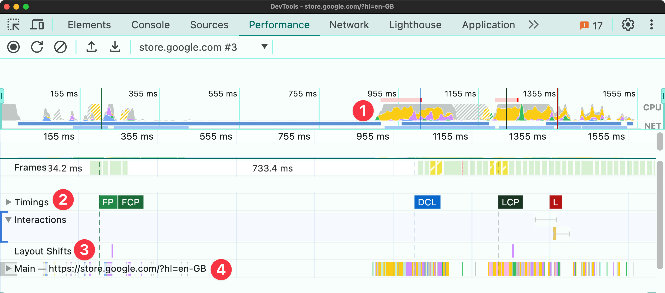 Performance Panel in Chrome DevTools