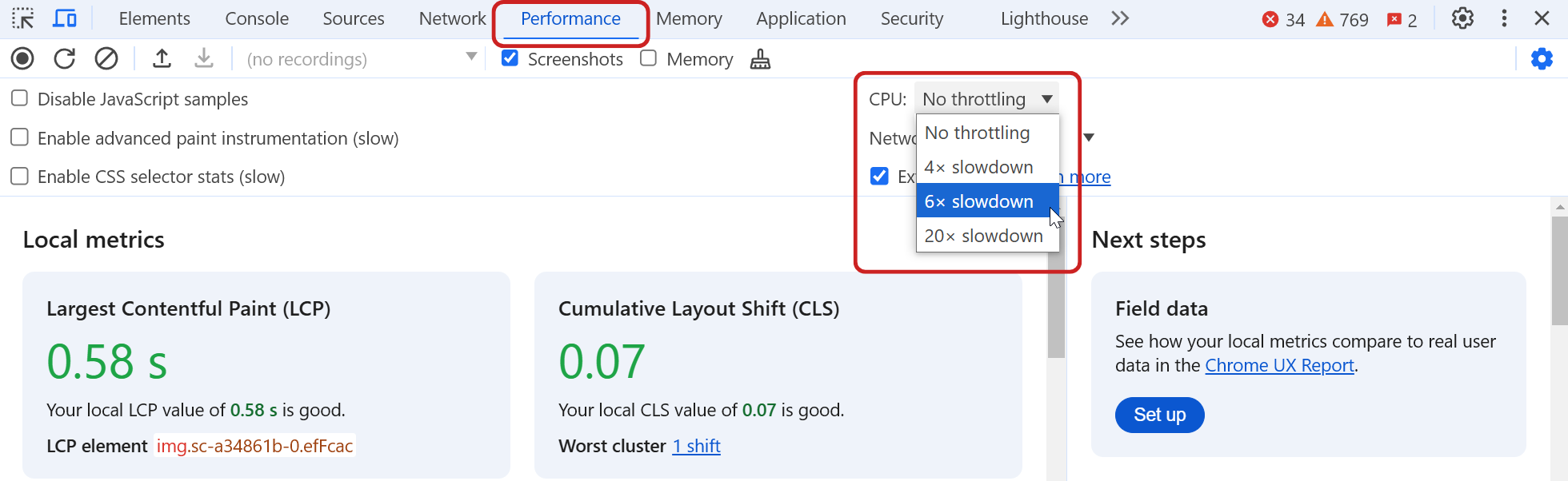 CPU multiplier dropdown