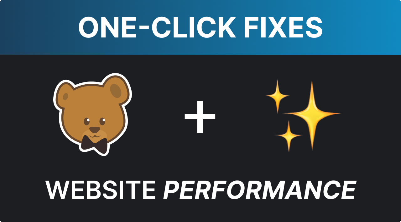 One-Click Web Performance Fixes