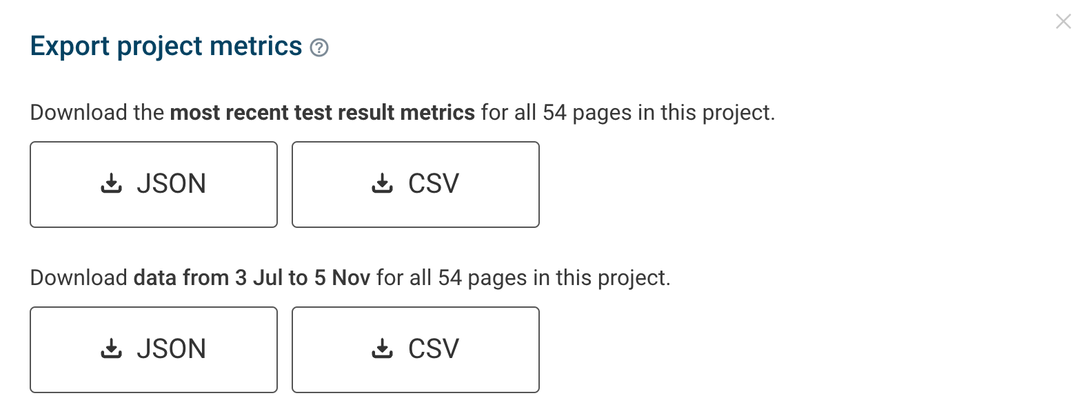 Lab data export