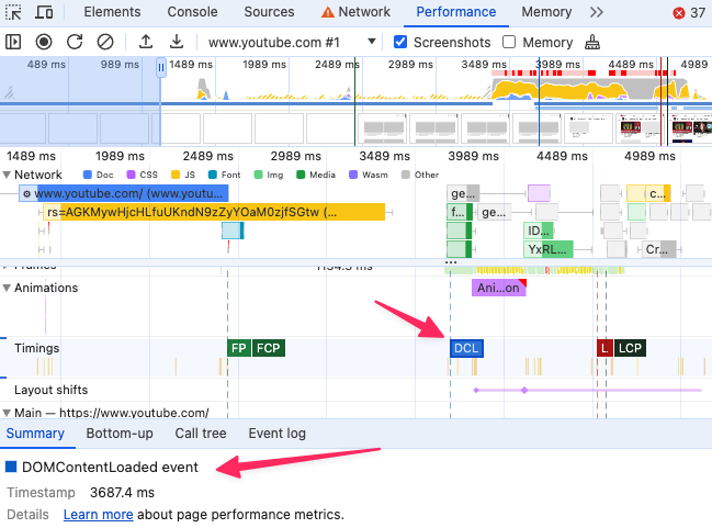 DCL in Chrome DevTools