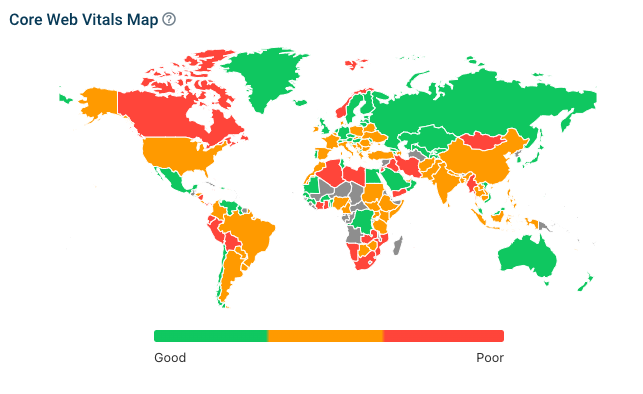 Core Web Vitals by country