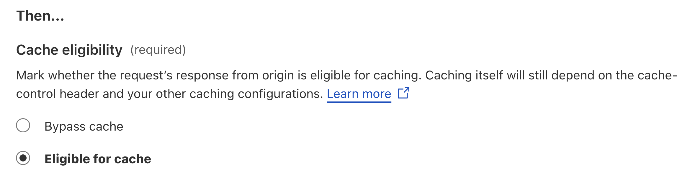 Cloudflare Cache Rule Behavior