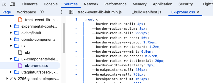 Viewing website source code with Chrome DevTools