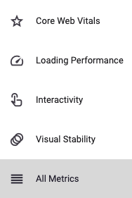 CrUX Vis sidebar