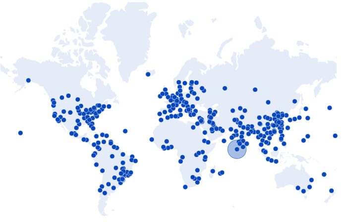 Cloudflare server network