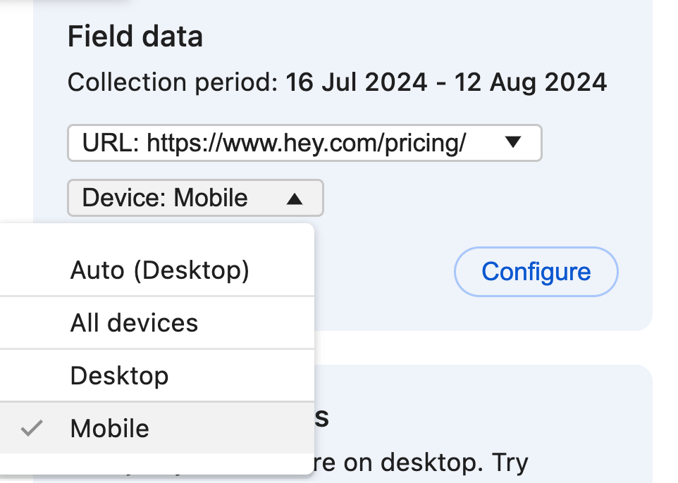 Configuring CrUX - Device Types