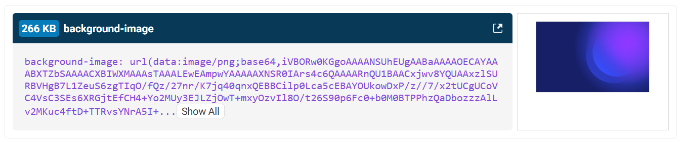 Base64 background image