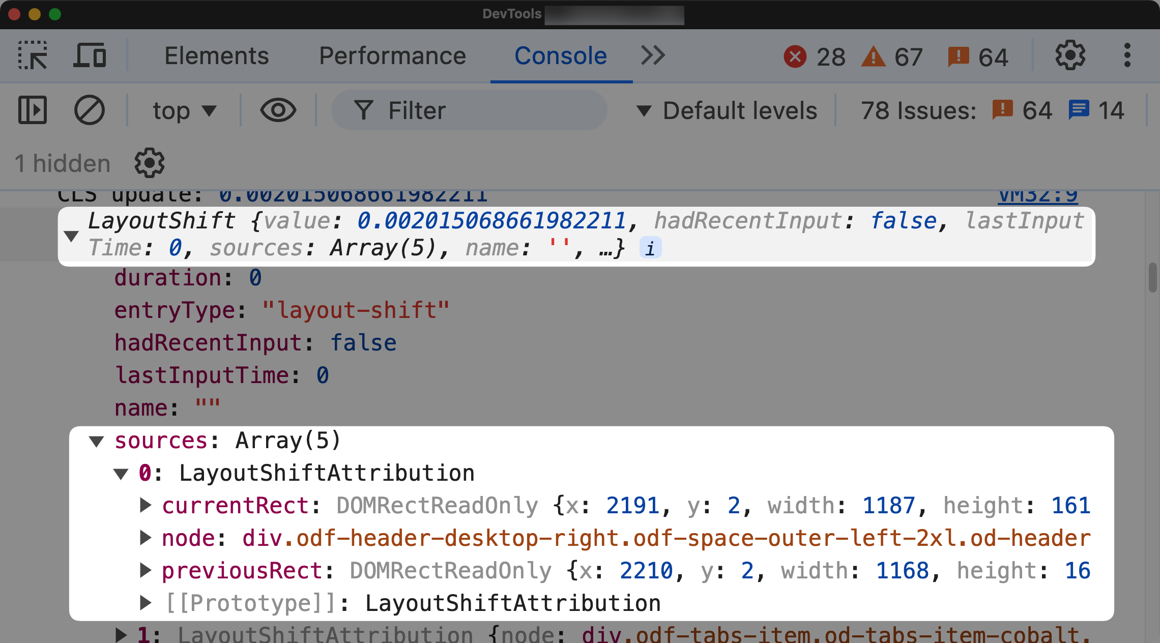 Layout Shift Attribution