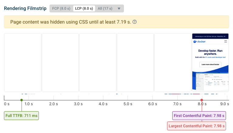 Opacity 0 page content during the page load